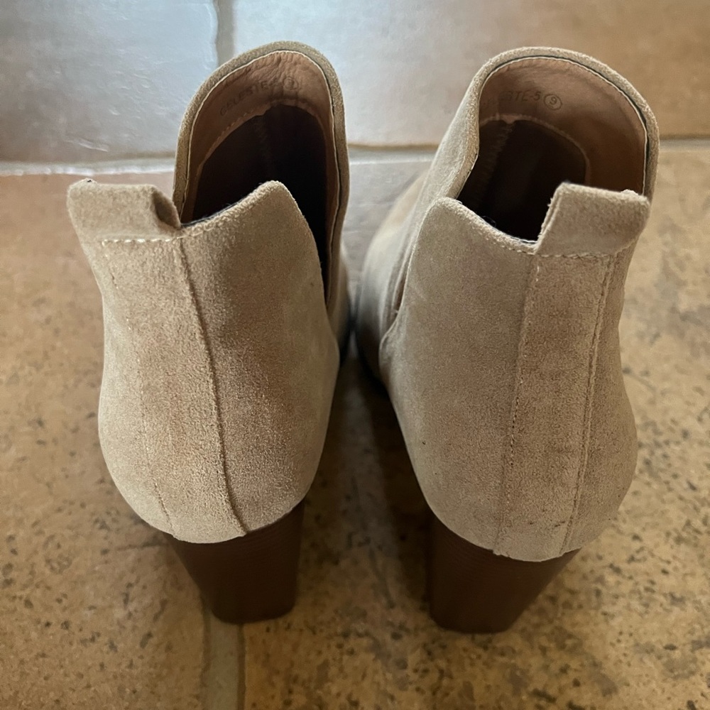 Tan Suede Booties - Picture 3 of 6